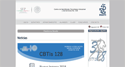 Desktop Screenshot of cbtis128.edu.mx