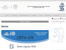 Tablet Screenshot of cbtis128.edu.mx